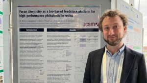 Dr. Boris Bulgakov during his poster session